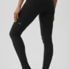 Airbrush High-Waist Highlight Goddess Legging - Siyah