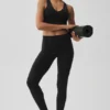 Airbrush High-Waist Highlight Goddess Legging - Siyah