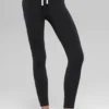 Airbrush High-Waist Race Pace 7/8 Tayt - Siyah/Beyaz