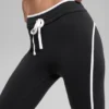 Airbrush High-Waist Race Pace 7/8 Tayt - Siyah/Beyaz