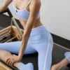 Airbrush High-Waist Race Pace Kapri - Açık Provence Mavisi/Beyaz