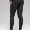 Airbrush Kışlık Sıcak High-Waist Nocturne Tayt - Siyah