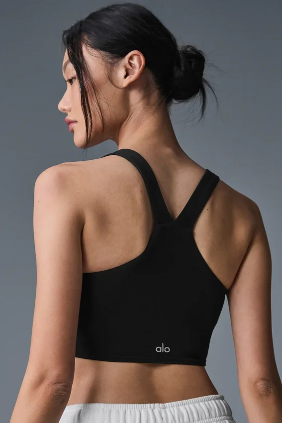 Airbrush Real Bra Tank - Siyah