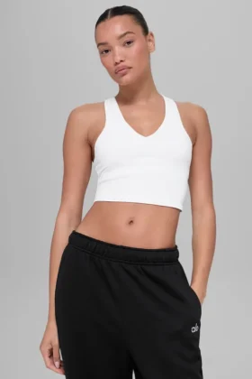 Airbrush Real Bra Tank Top – Beyaz