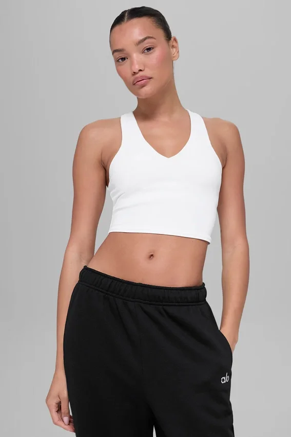 Airbrush Real Bra Tank Top - Beyaz
