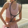 Airbrush Real Bra Tank - Vintage Pembe