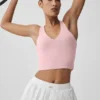 Airbrush Real Bra Tank - Vintage Pembe