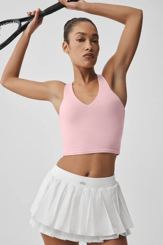Airbrush Real Bra Tank - Vintage Pembe