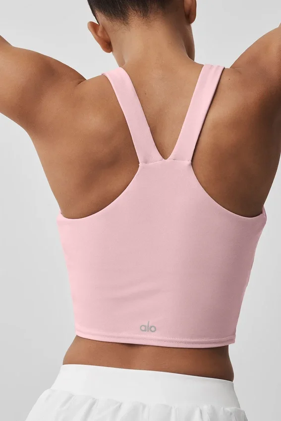 Airbrush Real Bra Tank - Vintage Pembe