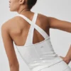 Airbrush Sparks Fly Korsajlı Tank Top - Beyaz