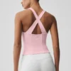 Airbrush Sparks Fly Korsajlı Tank Top - Vintage Pembe