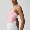 Airbrush Sparks Fly Korsajlı Tank Top - Vintage Pembe