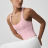 Airbrush Sparks Fly Korsajlı Tank Top - Vintage Pembe