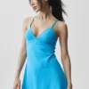 Airbrush Splendor Elbise - Gök Mavisi