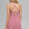 Airbrush Splendor Elbise - Pembe Yabani Gül