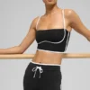Airbrush Streamlined Sütyenli Tank Top - Siyah/Beyaz