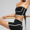 Airbrush Streamlined Sütyenli Tank Top - Siyah/Beyaz