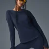Airbrush Winter Warm Nocturne Uzun Kollu - Lacivert