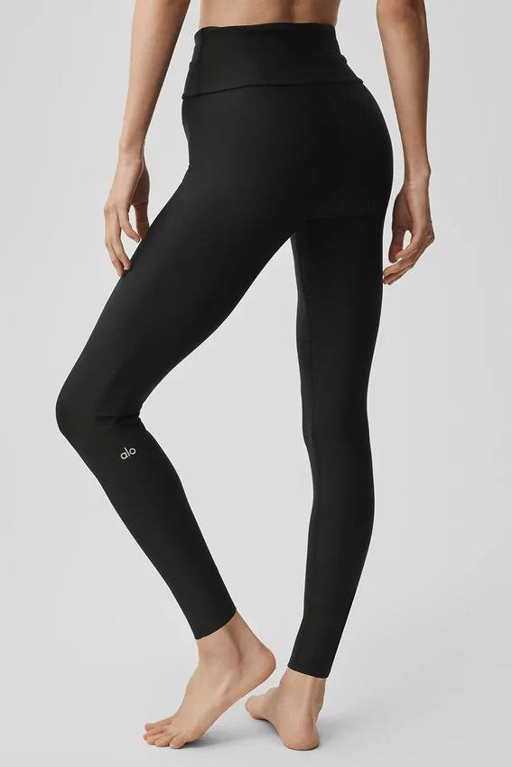 Airlift High-Waist 7/8 Horizon Tayt - Siyah