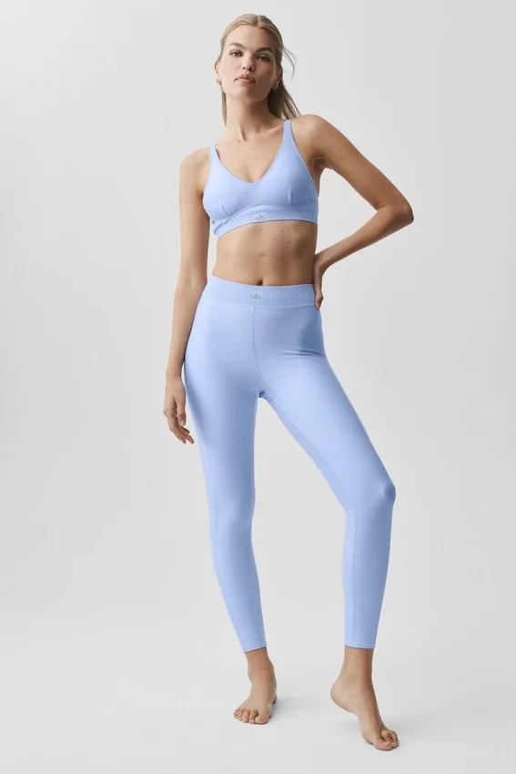 Airlift High-Waist 7/8 Line Up Tayt - Açık Provence Mavisi