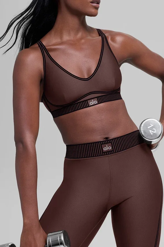 Airlift High-Waist 7/8 Line Up Tayt - Brownstone