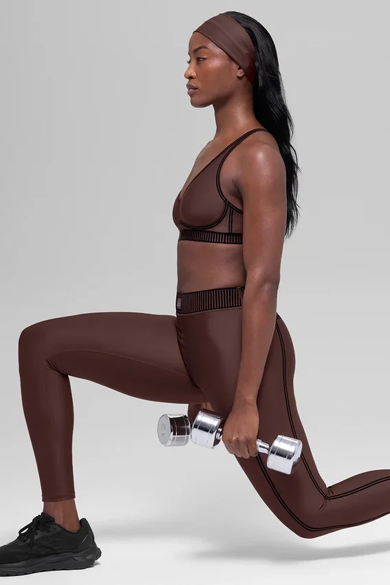 Airlift High-Waist 7/8 Line Up Tayt - Brownstone