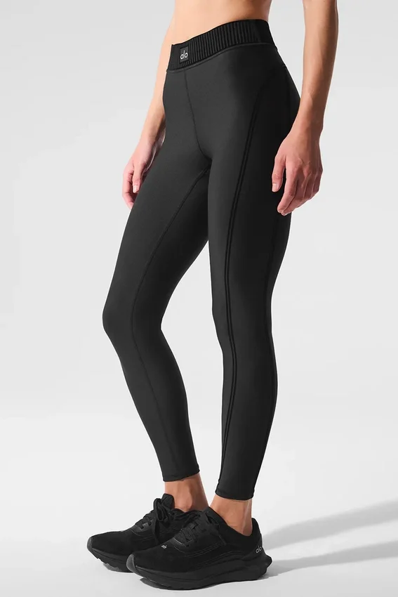 Airlift High-Waist 7/8 Line Up Tayt - Siyah