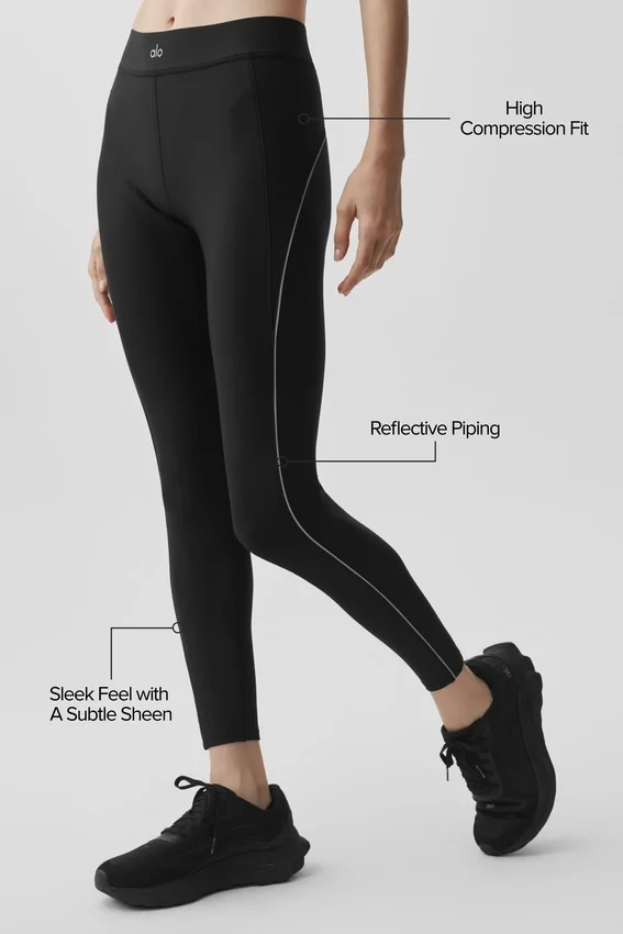 Airlift High-Waist 7/8 Speedwork Tayt - Siyah