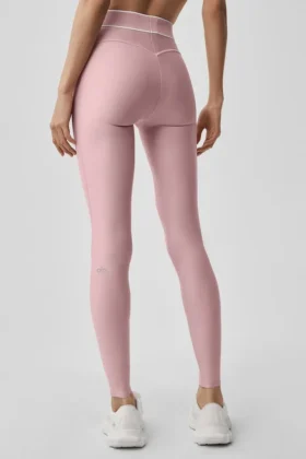 Airlift High-Waist Alignment Legging – Vintage Pembe/Beyaz