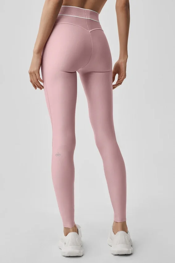 Airlift High-Waist Alignment Legging - Vintage Pembe/Beyaz
