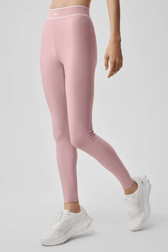 Airlift High-Waist Alignment Legging - Vintage Pembe/Beyaz