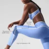 Airlift High-Waist Charger 7/8 Tayt - Kristal Berraklığında Mavi/Beyaz