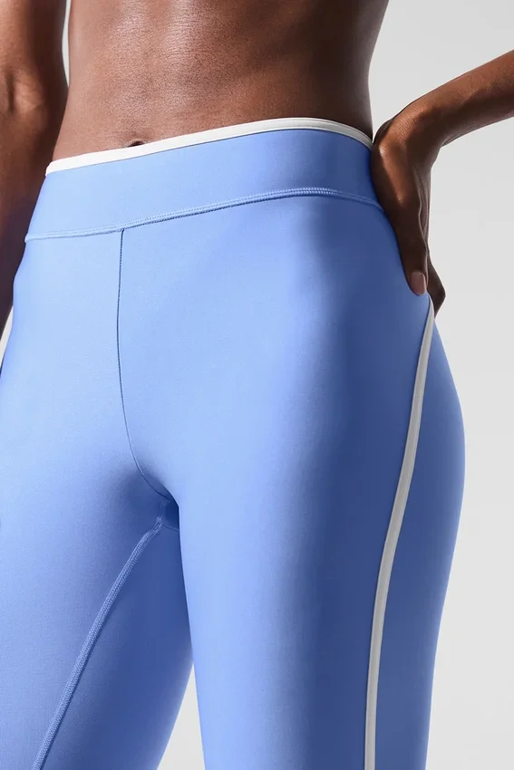 Airlift High-Waist Charger 7/8 Tayt - Kristal Berraklığında Mavi/Beyaz