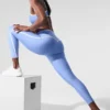 Airlift High-Waist Charger 7/8 Tayt - Kristal Berraklığında Mavi/Beyaz
