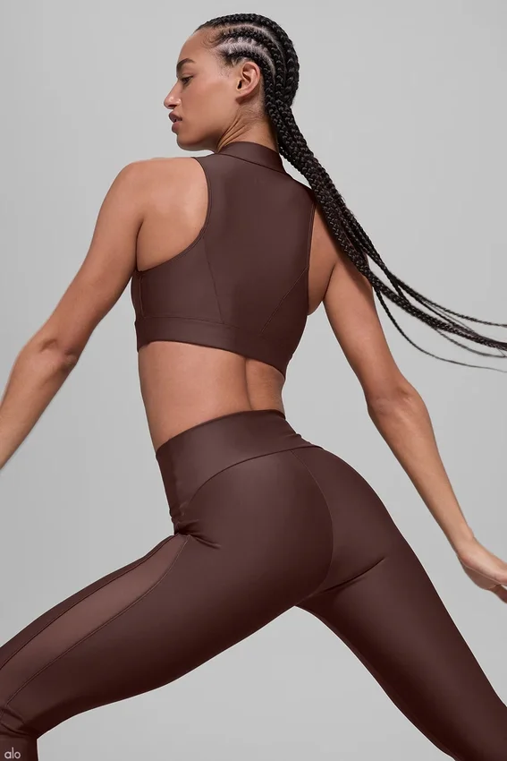 Airlift High-Waist File Infatuation Tayt - Brownstone