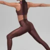 Airlift High-Waist File Infatuation Tayt - Brownstone