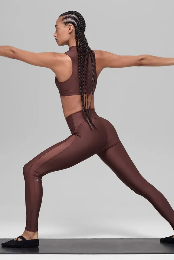 Airlift High-Waist File Infatuation Tayt - Brownstone