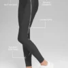 Airlift High-Waist Haven Tayt - Antrasit/Beyaz