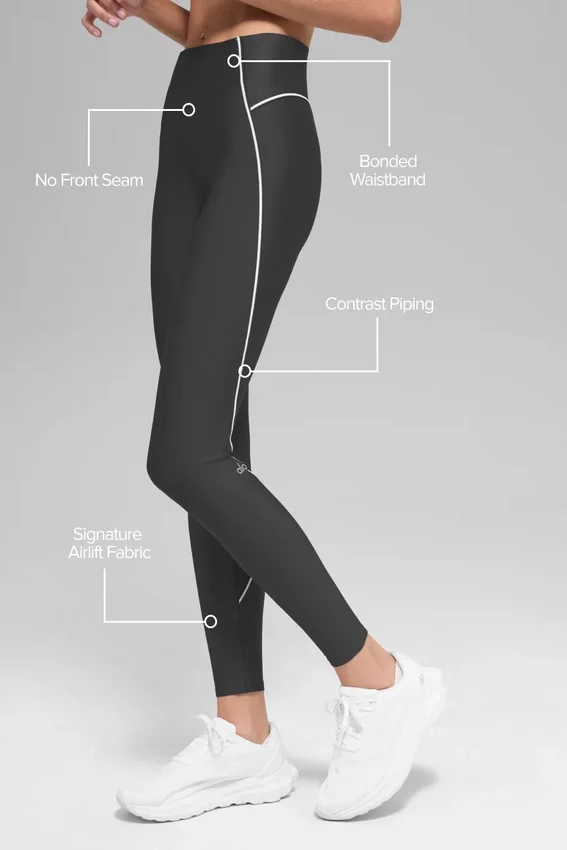 Airlift High-Waist Haven Tayt - Antrasit/Beyaz