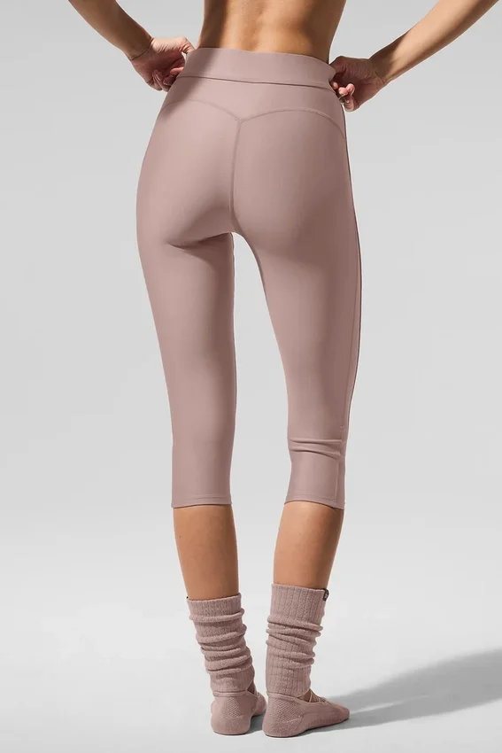 Airlift High-Waist Just Right Kapri - Taupe