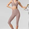 Airlift High-Waist Just Right Kapri - Taupe