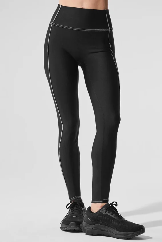 Airlift High-Waist Redefine Tayt - Siyah/Beyaz