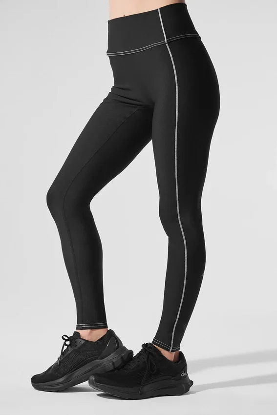 Airlift High-Waist Redefine Tayt - Siyah/Beyaz