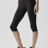 Airlift High-Waist Sleek Kapri - Siyah