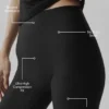 Airlift High-Waist Sleek Kapri - Siyah