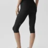 Airlift High-Waist Sleek Kapri - Siyah
