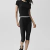 Airlift High-Waist Sleek Kapri - Siyah
