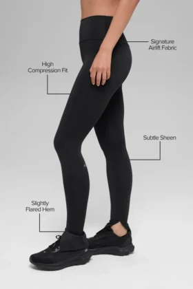 Airlift High-Waist Uzun Tayt – Siyah