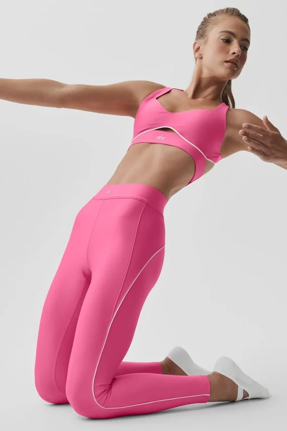 High-Waist Airlift 7/8 Speedwork Tayt - Cennet Pembesi