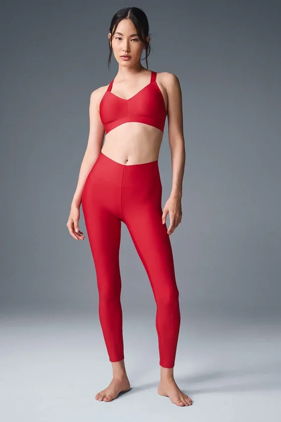 Airlift Strength High-Waist 7/8 Tayt - Cesur Kırmızı